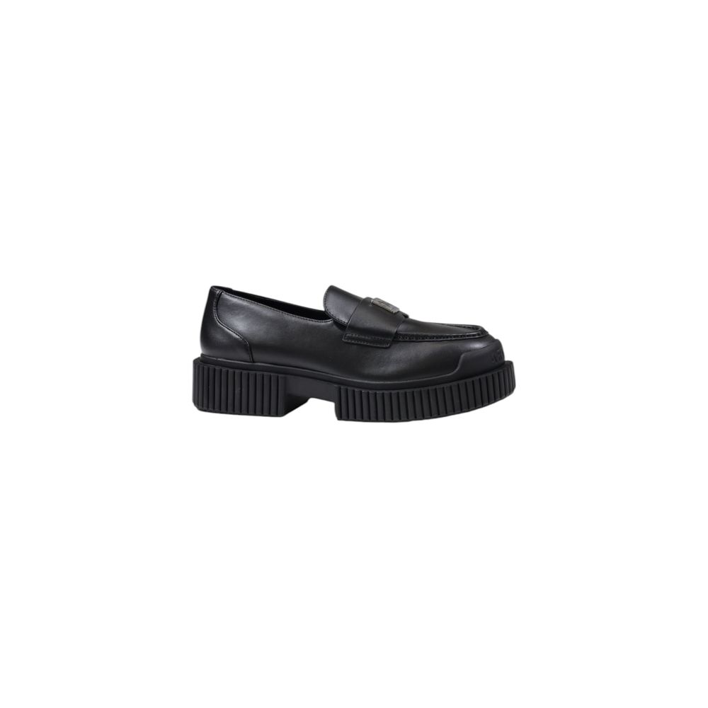 Armani Exchange Black Leather Platform